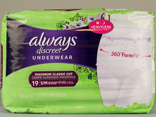 Always Discreet Underwear Small Medium Review
