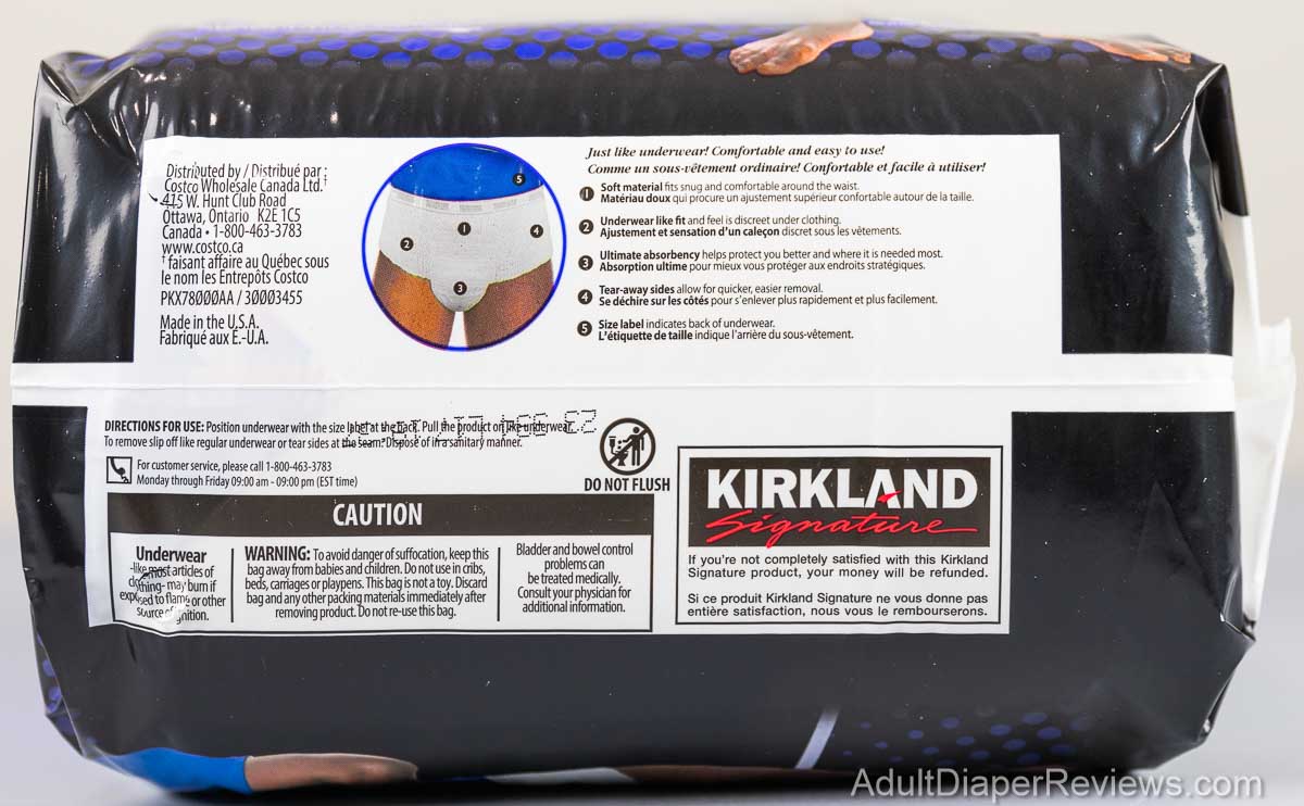 Costco Kirkland Underwear for Men Bag Left