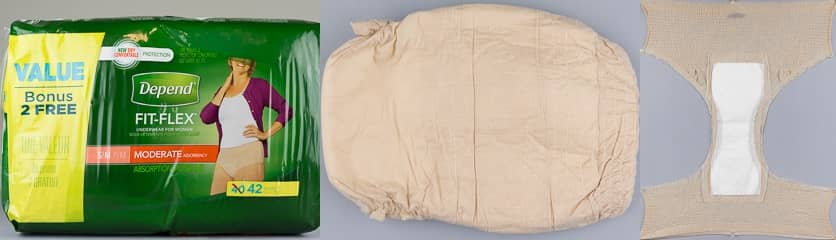 Depend Fit-Flex Moderate Womens Small Medium Underwear Pictures