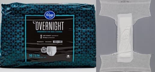 Kroger Overnight Underwear Small Medium Review