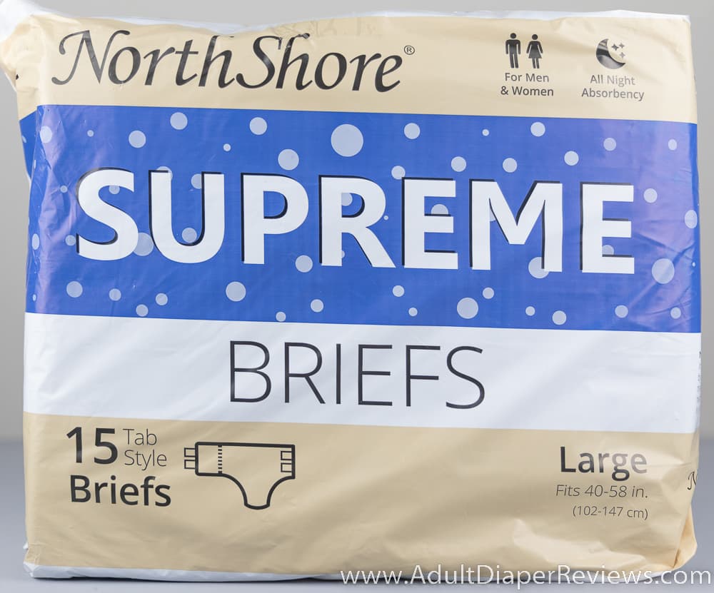 Northshore Supreme Briefs Large Blue adult diaper review