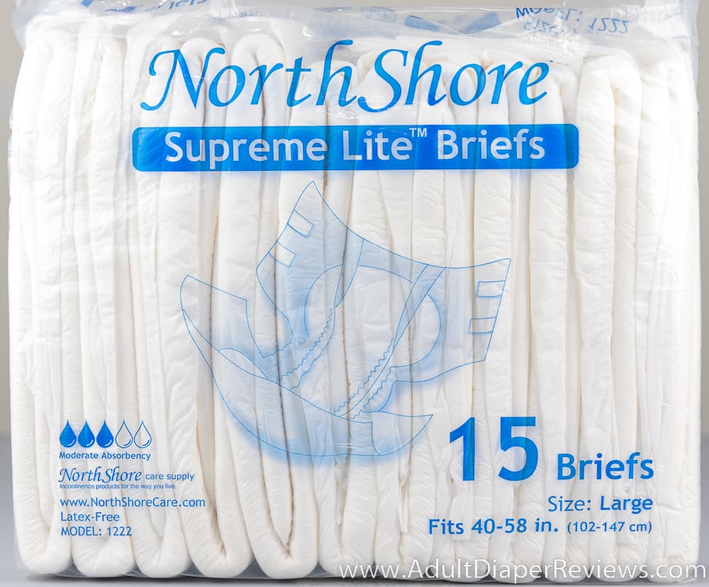 Northshore Supreme Lite Briefs Large adult diaper review
